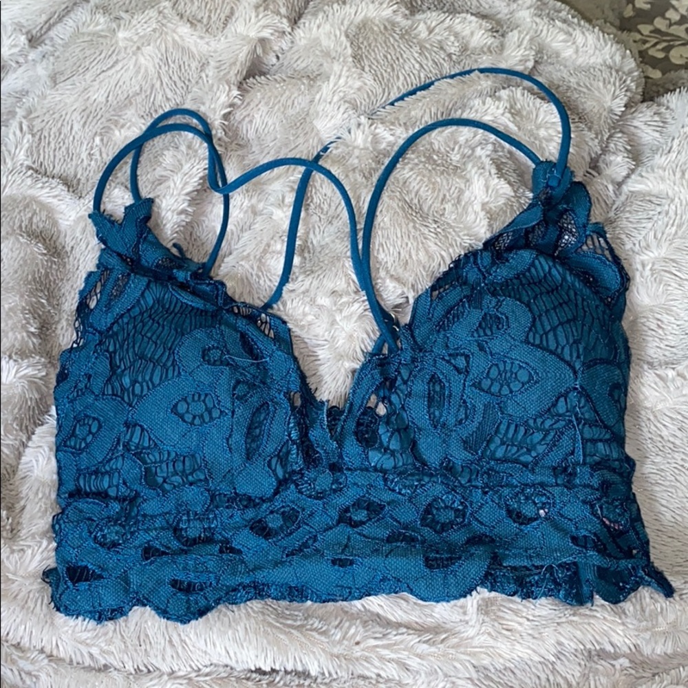 Blue bralette